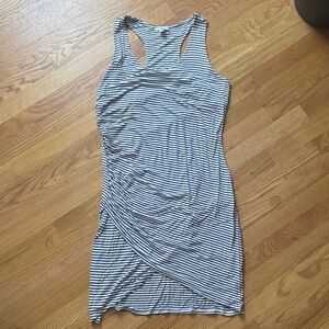 Bar III Black and White Striped Mini Dress